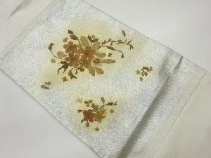 花香織押し花模様織出し名古屋帯